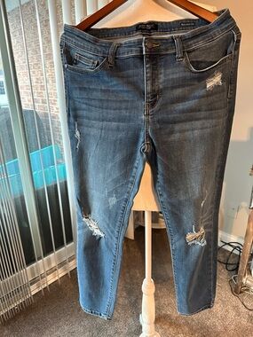 Distressed Blue Jeans for Women